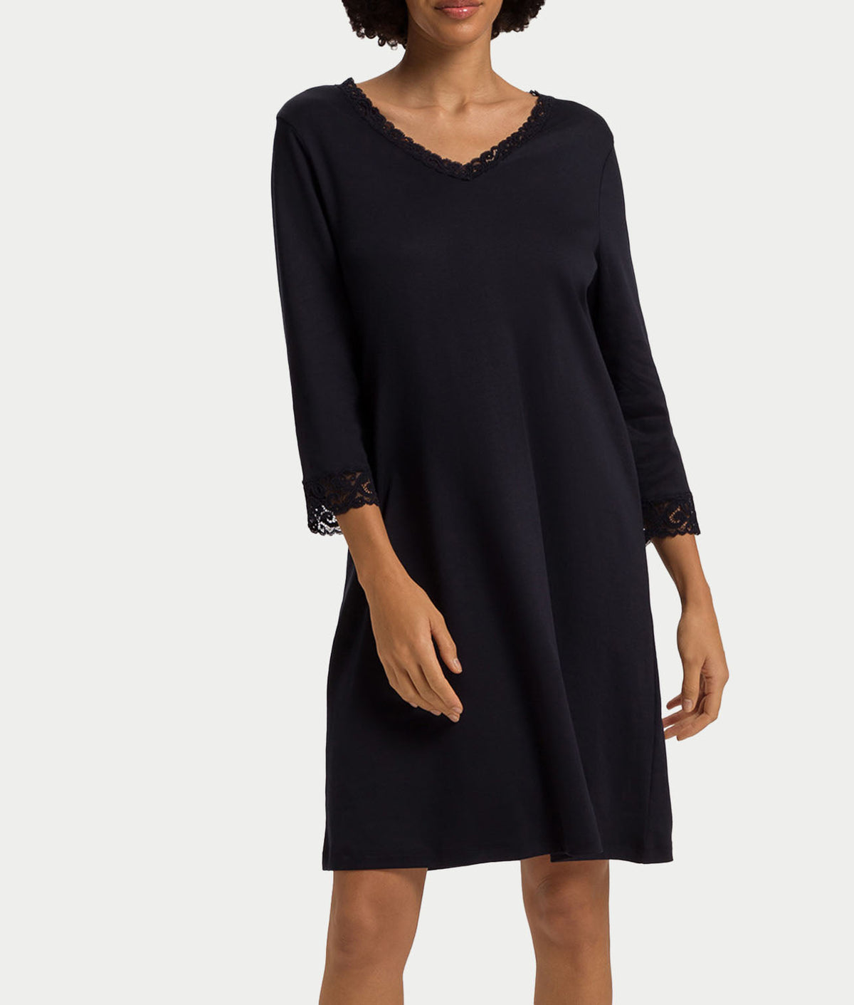 Moments Lace Trim Cotton Nightgown