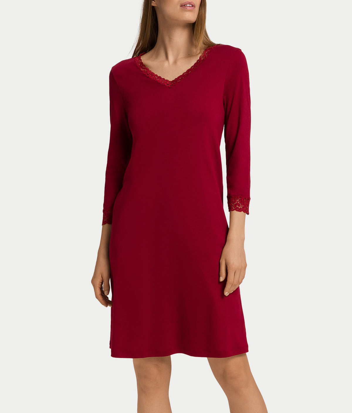 Moments Lace Trim Cotton Nightgown