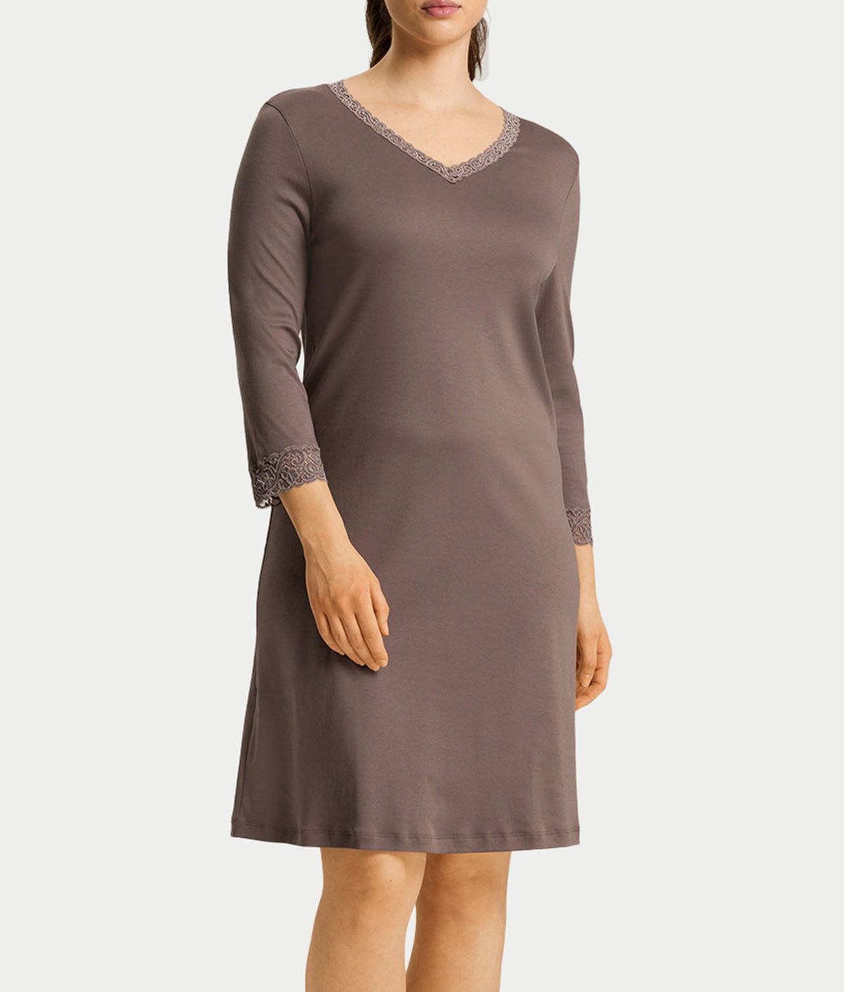Moments Lace Trim Cotton Nightgown