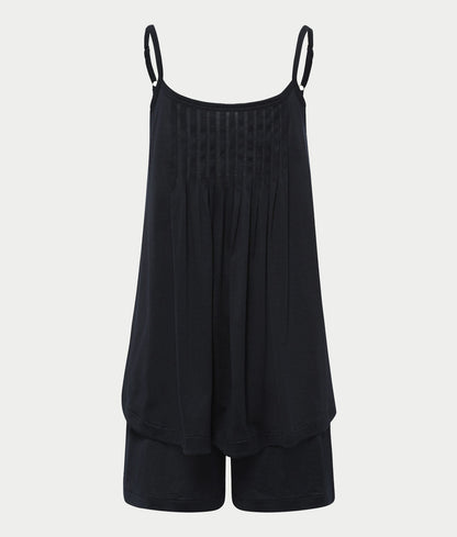 Juliet Pleated Cotton Pajama Set