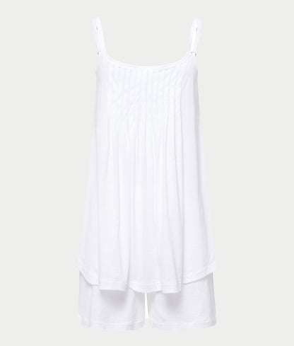 Juliet Pleated Cotton Pajama Set