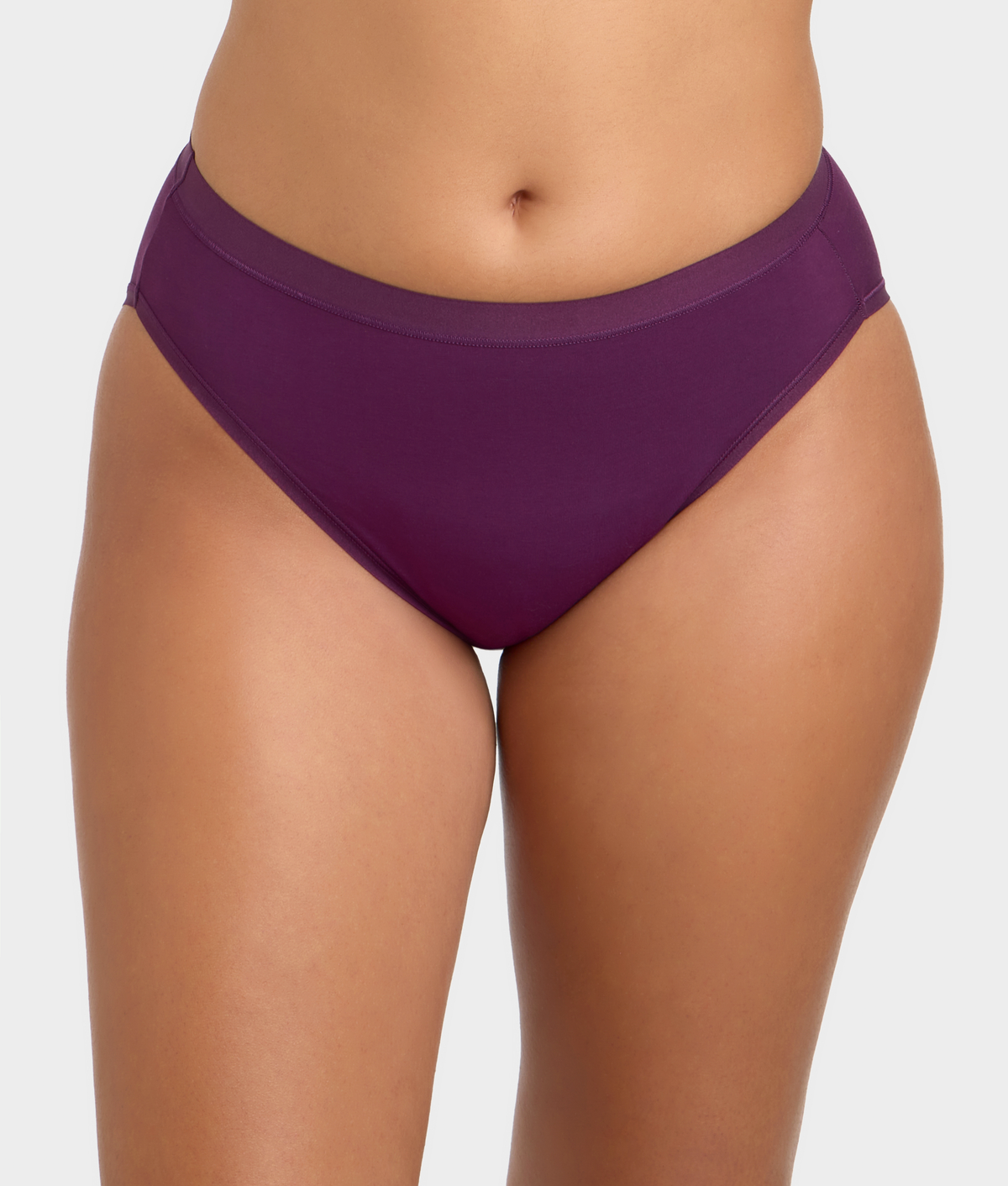 Understated Cotton Hi-Cut Brief
