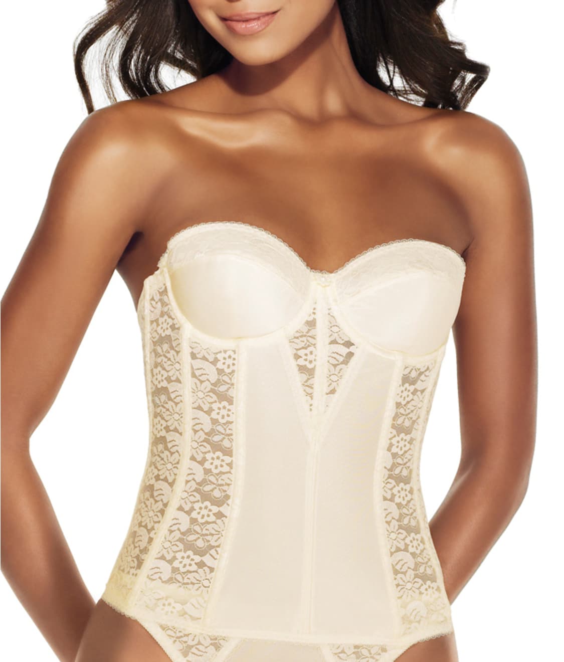 Colette Lace Strapless Bustier