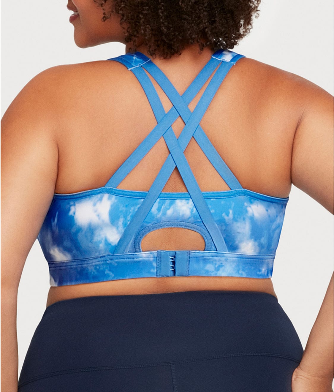 Zip-Up Front-Close Wire-Free Sports Bra