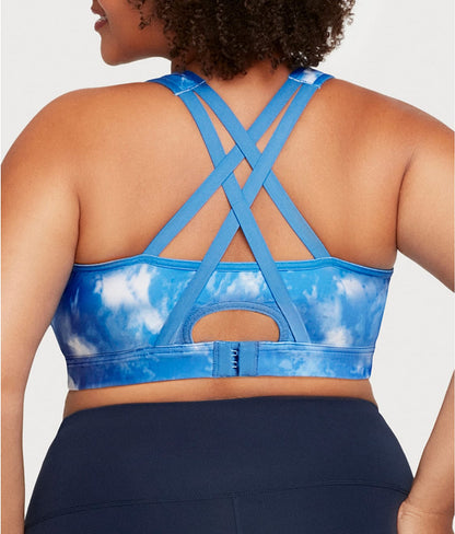 Zip-Up Front-Close Wire-Free Sports Bra