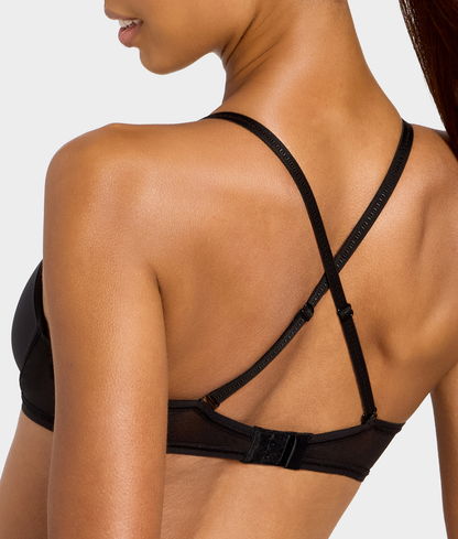 Full Transparency Plunge Spacer T-Shirt Bra