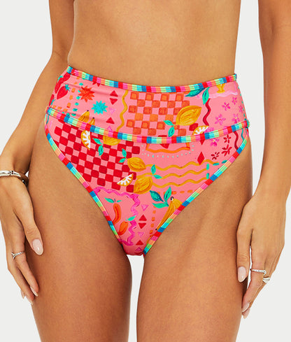 Carlotta High-Waist Bikini Bottom