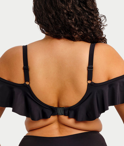 Plus Size Plain Sailing Bardot Bikini Top