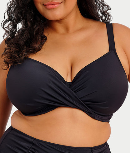 Plus Size Plain Sailing Twist Bikini Top