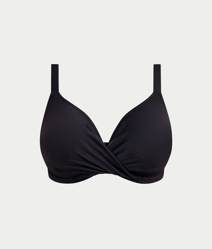 Plus Size Plain Sailing Twist Bikini Top