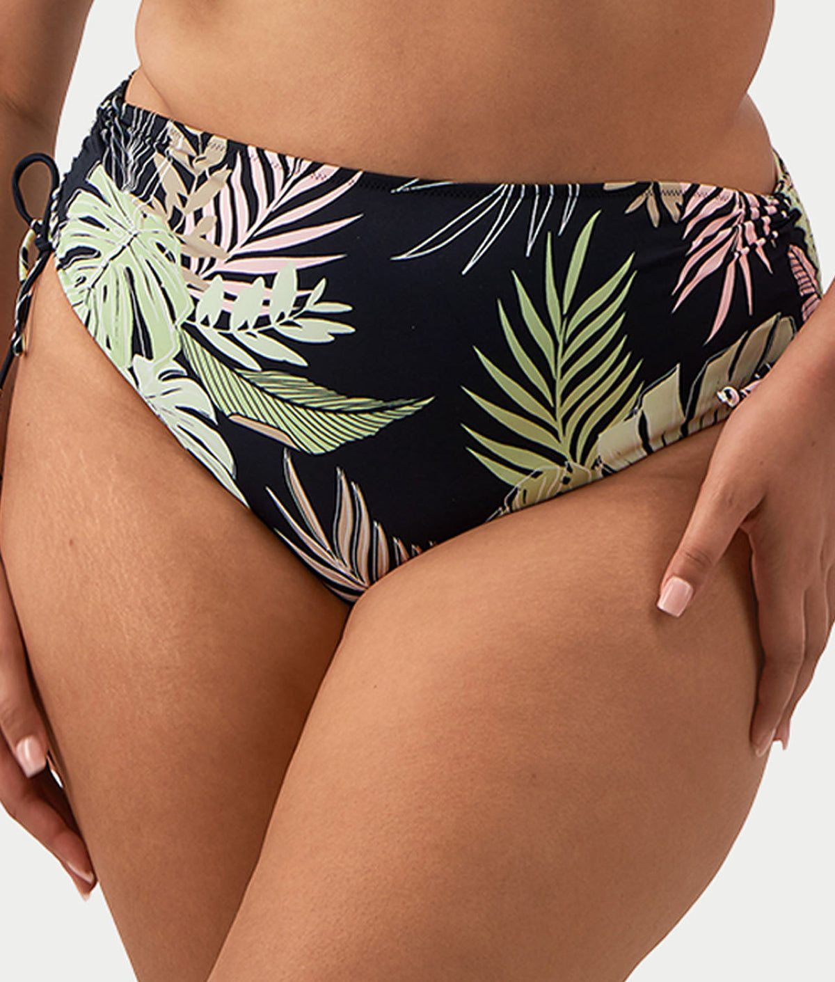 Plus Size Tropical Retreat Adjustable Bikini Bottom
