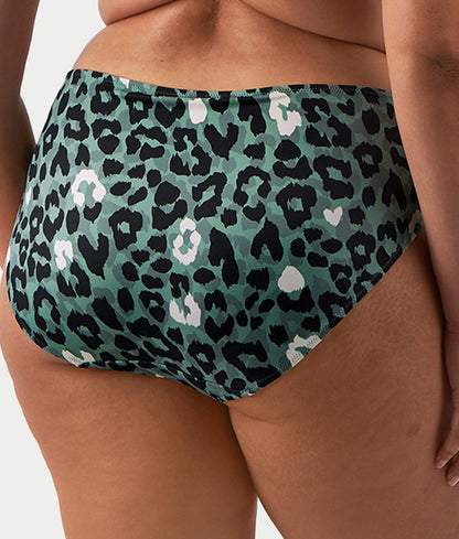Plus Size Jungle Bay Mid-Rise Bikini Bottom