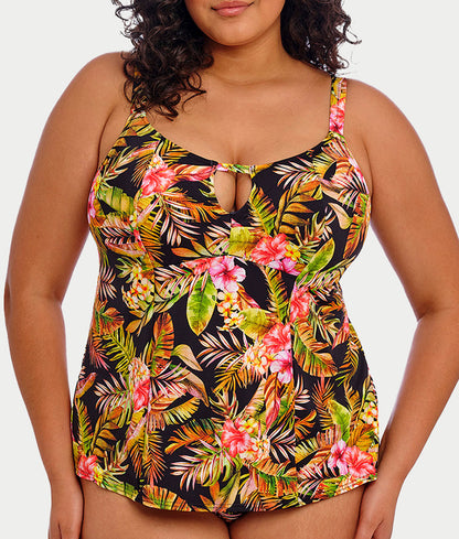 Plus Size Tiger Valley Tankini Top