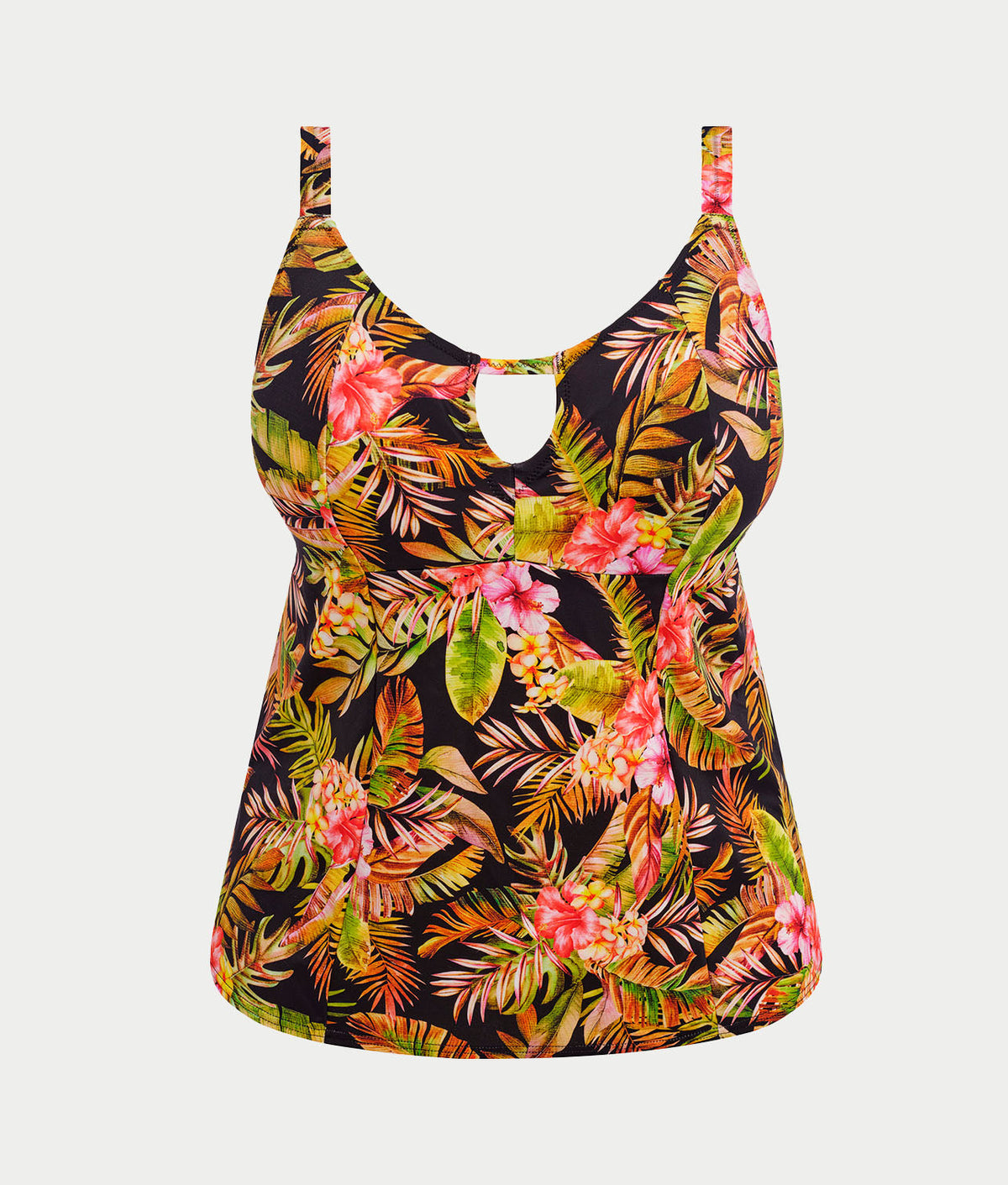 Plus Size Tiger Valley Tankini Top