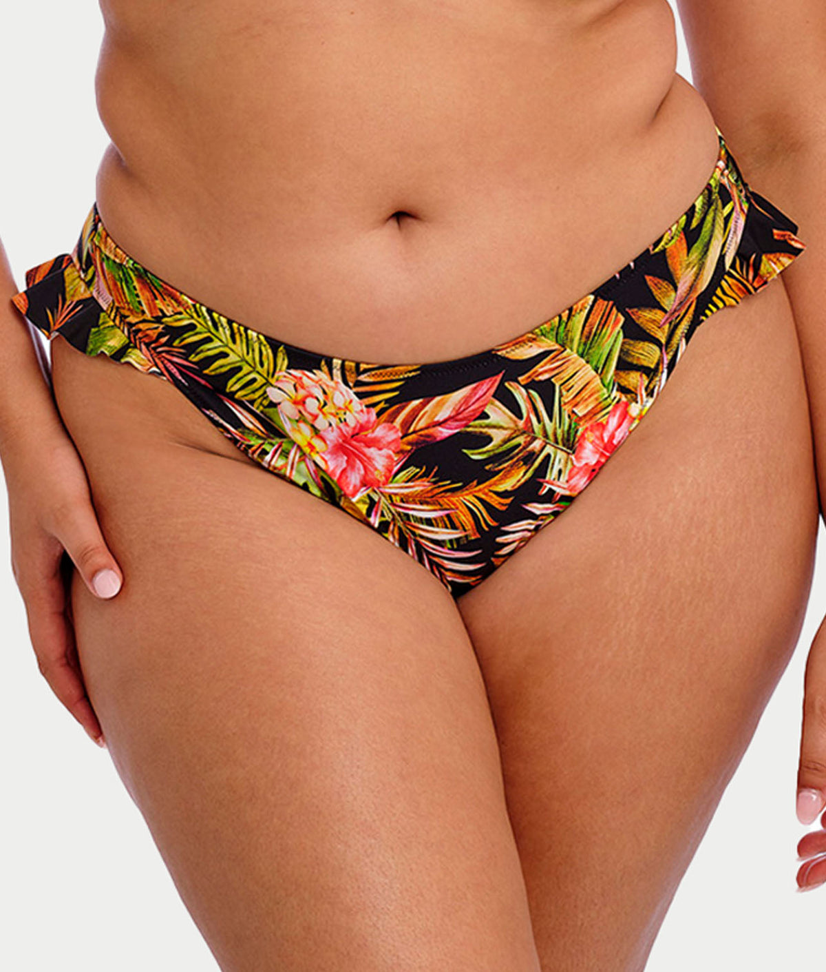 Plus Size Tiger Valley Hi-Cut Bikini Bottom
