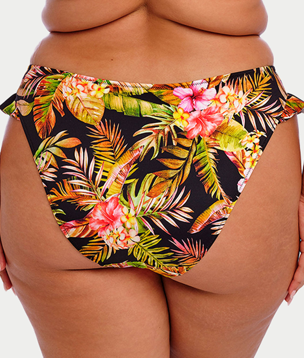 Plus Size Tiger Valley Hi-Cut Bikini Bottom