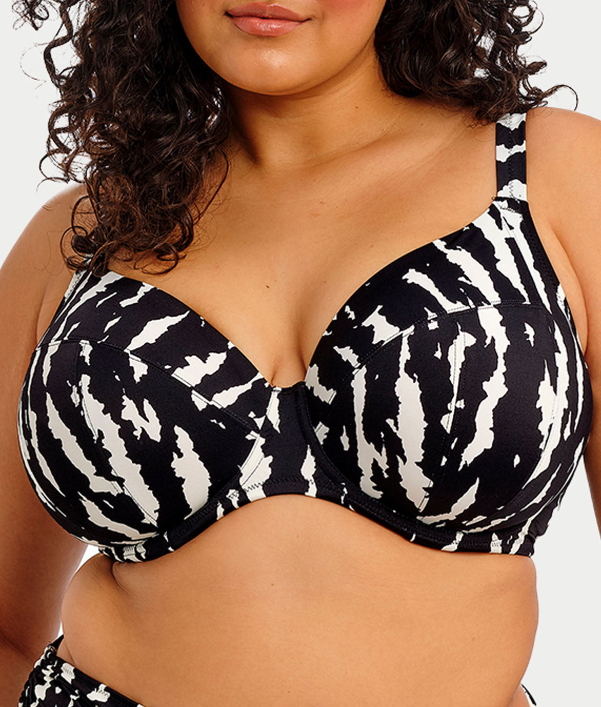 Plus Size Echo Shell Plunge Bikini Top