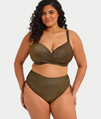 Plus Size Sunset Shimmer Plunge Bikini Top