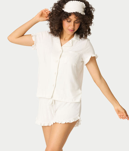 Pointelle Essentials 3-Piece Knit Pajama Set