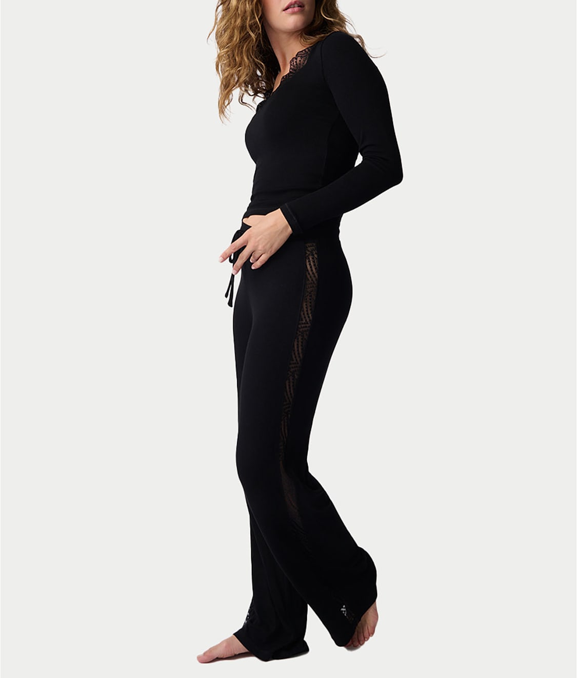 Lacey Basics Knit Pajama Set