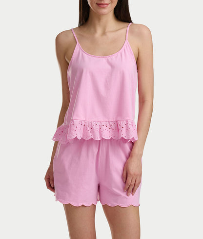 Cami & Boxer Knit Pajama Set