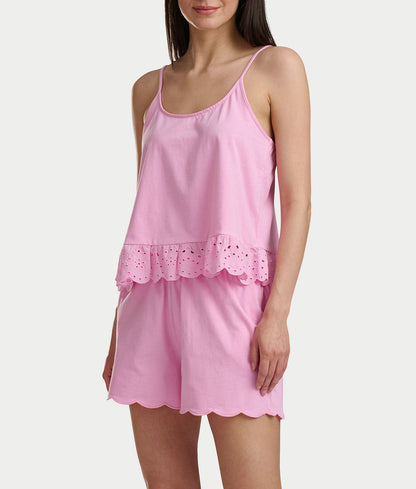 Cami & Boxer Knit Pajama Set