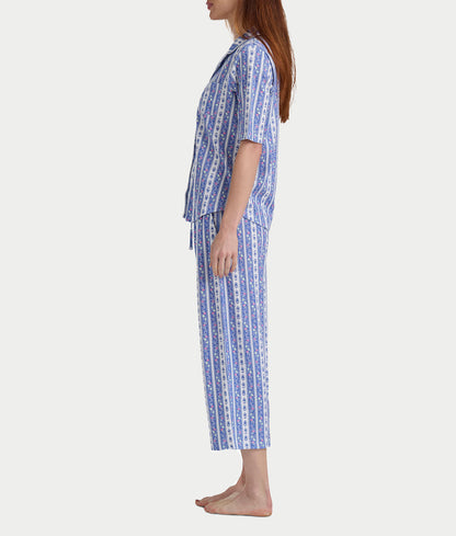 Elbow Sleeve Capri Knit Pajama Set