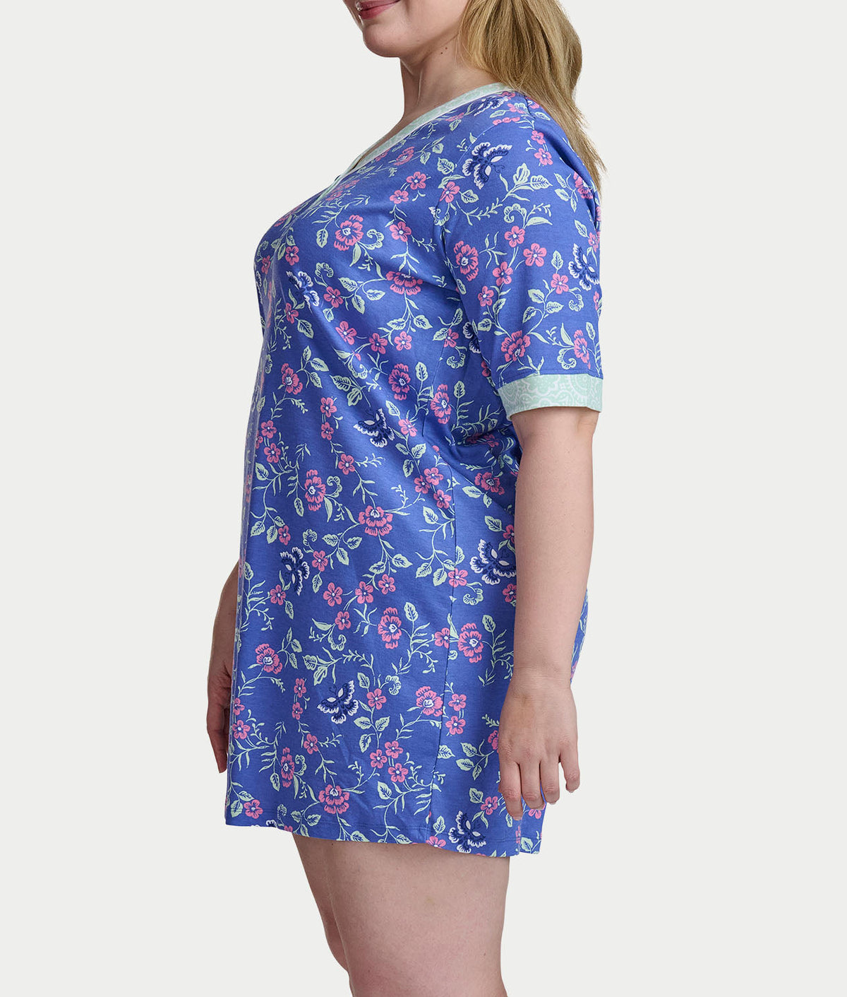 Elbow Sleeve Knit Sleep Shirt