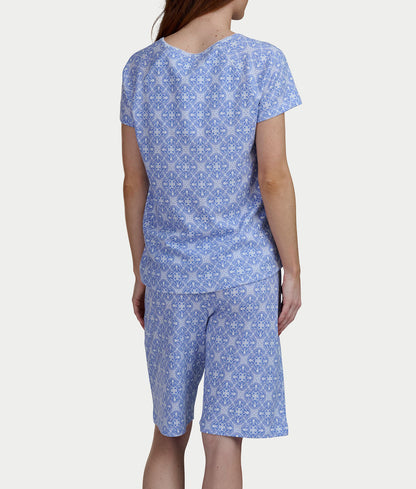 Bermuda Henley Knit Short Set