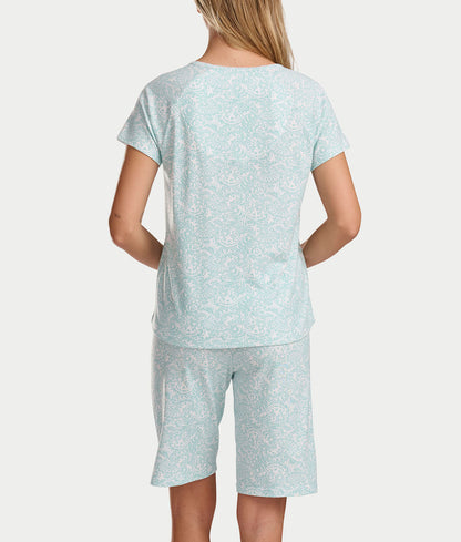 Bermuda Henley Knit Short Set