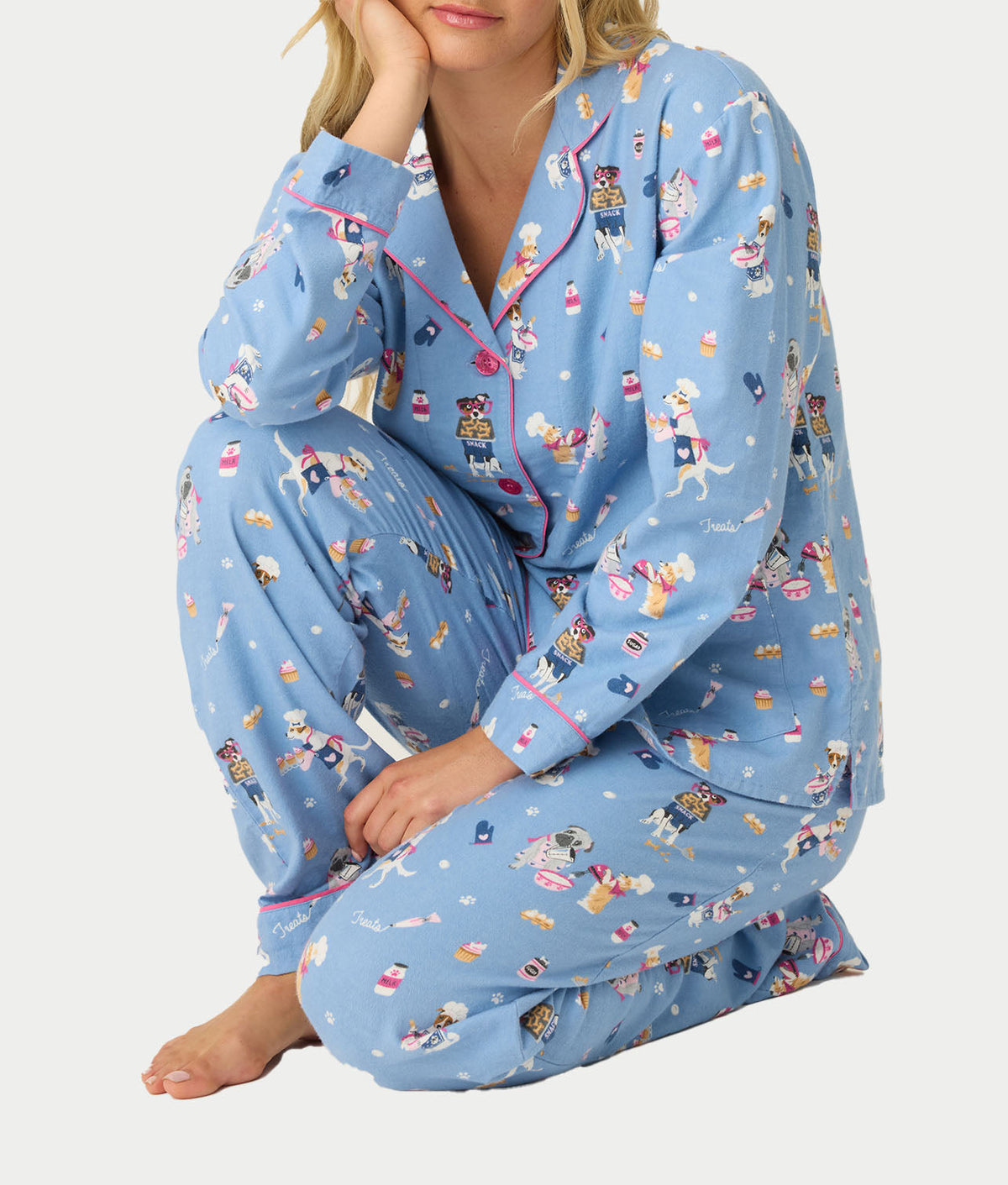 Flannel 3-Piece Pajama Set