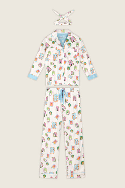 Picture Purrfect Pet Portraits 3-Piece Flannel Pajama Set