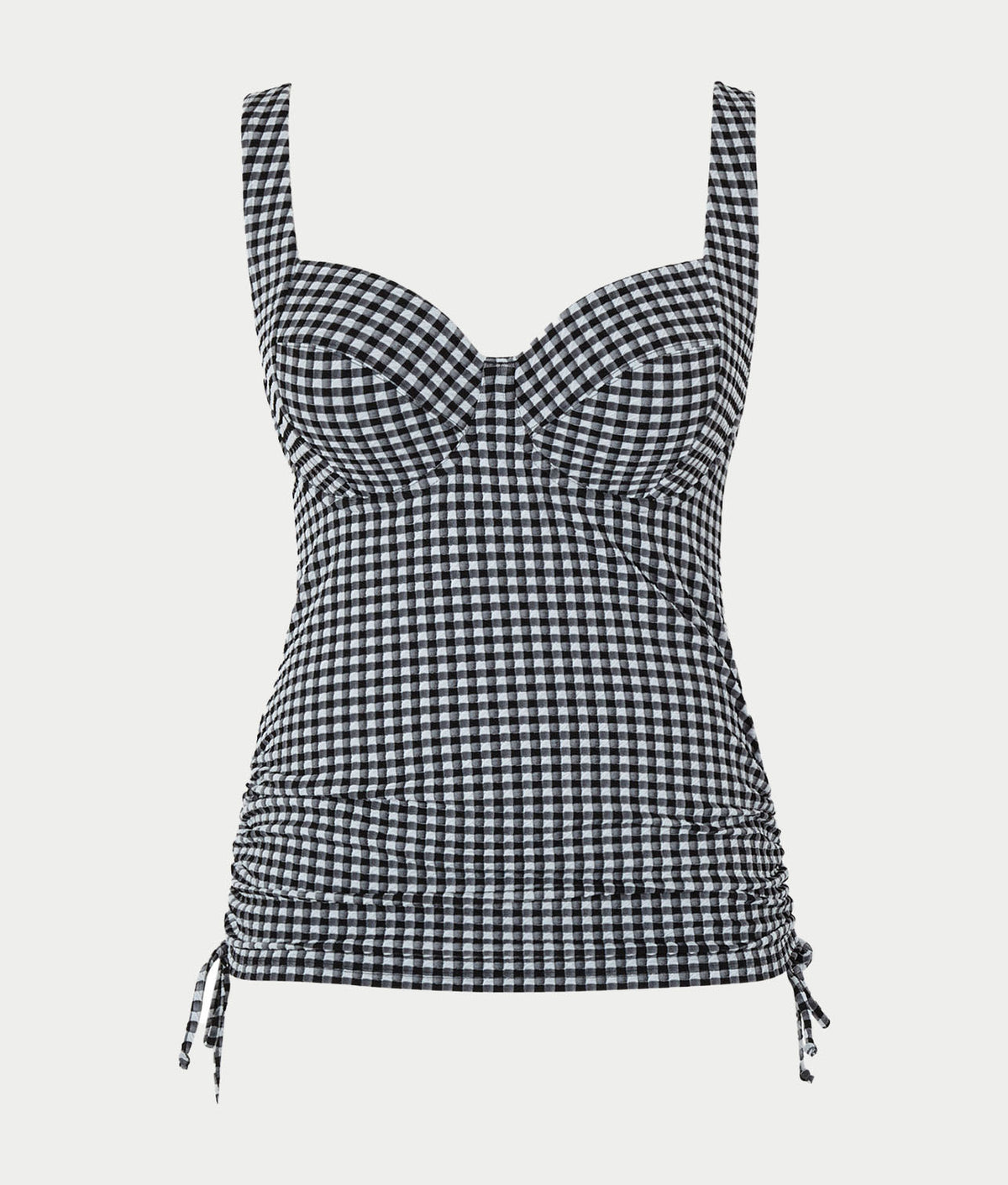 Gingham Iris Underwire Balcony Tankini Top