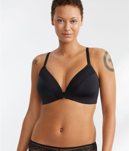The Wire-Free Front-Close Bra with Lace