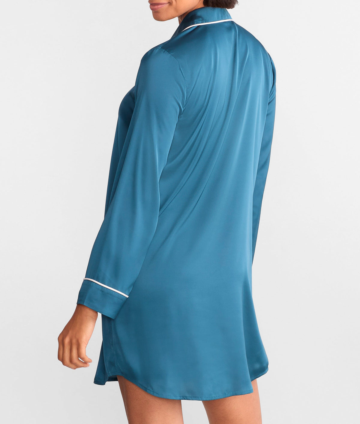 The Washed Satin Sleep Shirt
