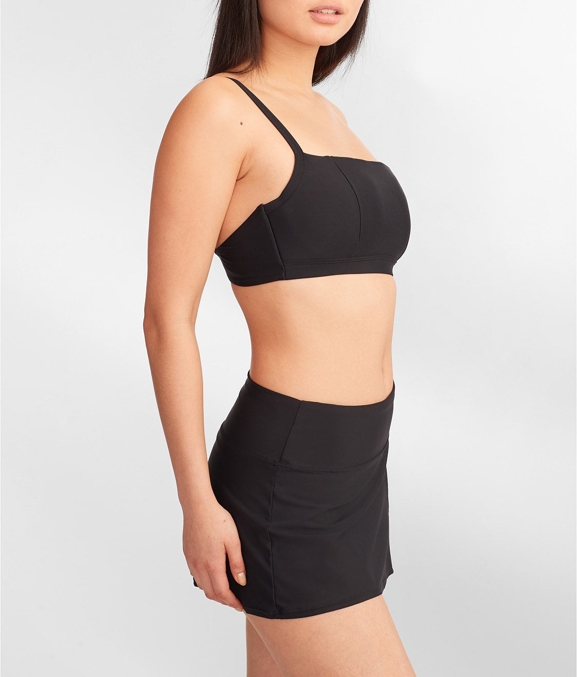 Square Neck Underwire Bralette Bikini Top