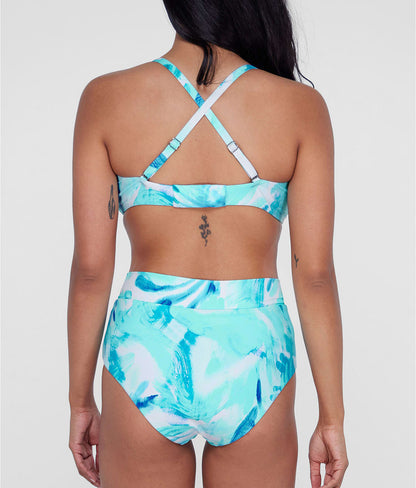 Square Neck Underwire Bralette Bikini Top