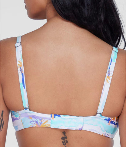 Square Neck Underwire Bralette Bikini Top