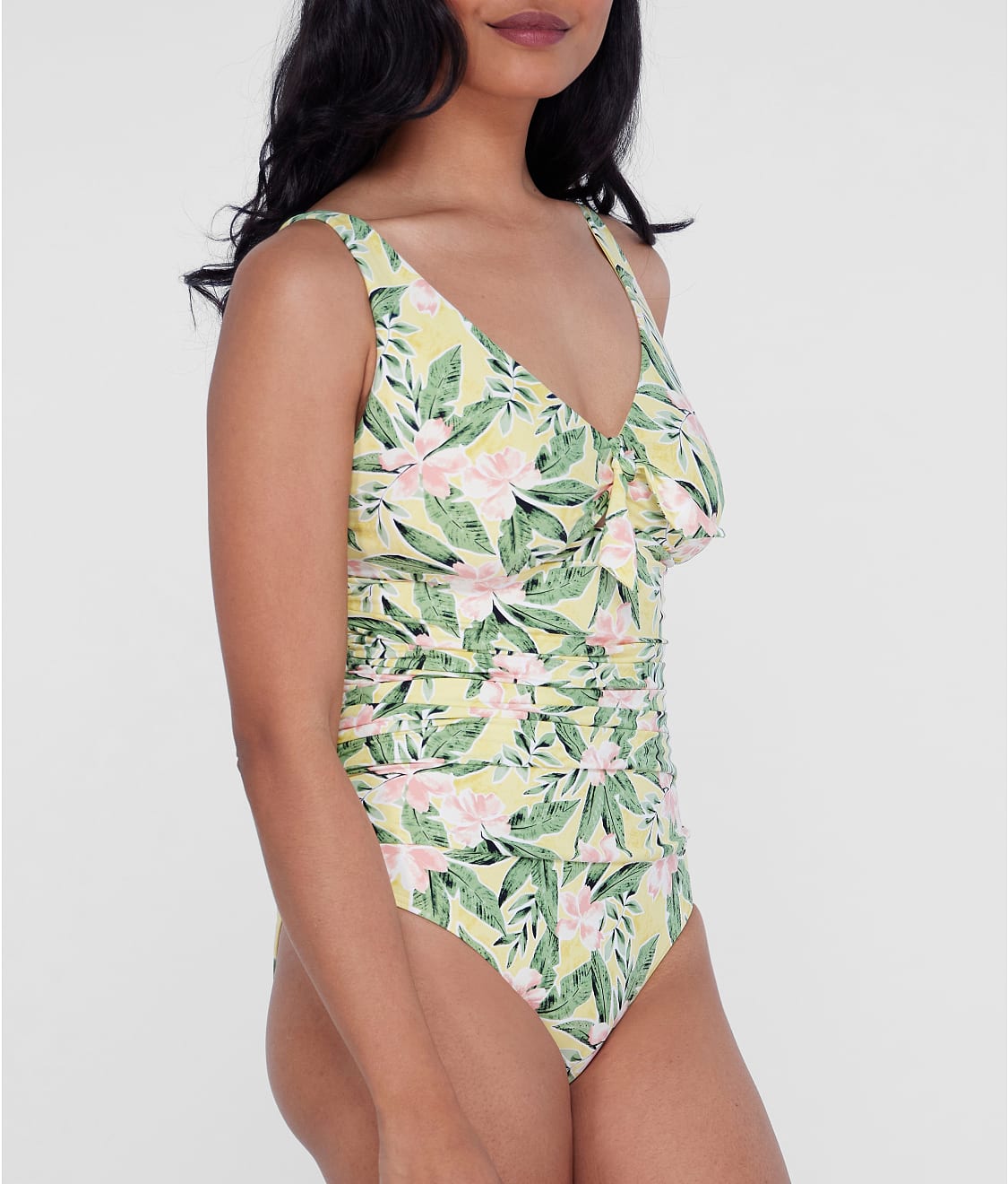 Tie Front Underwire One-Piece