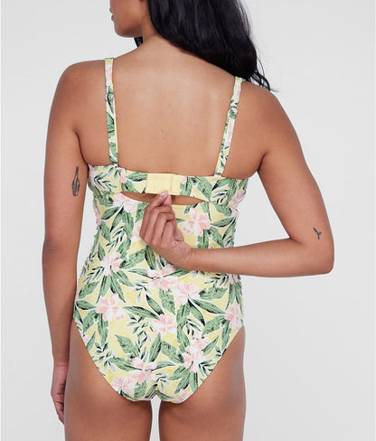 Tie Front Underwire One-Piece