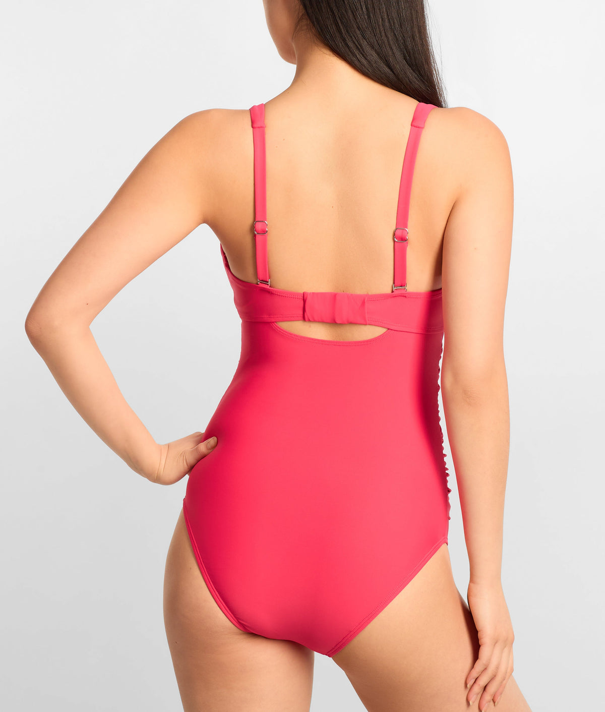 Tie Front Underwire One-Piece