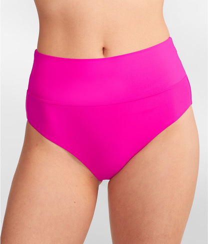 High-Waist Fold-Over Bikini Bottom