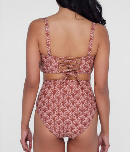 High-Waist Fold-Over Bikini Bottom