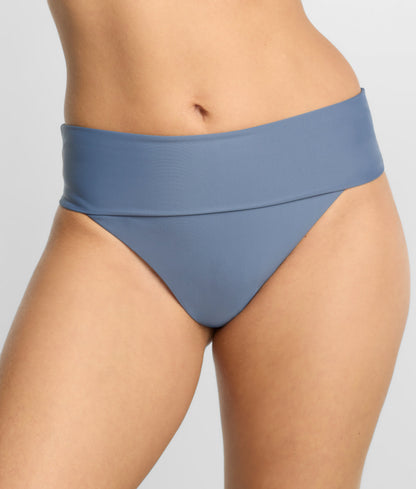 High-Waist Fold-Over Bikini Bottom