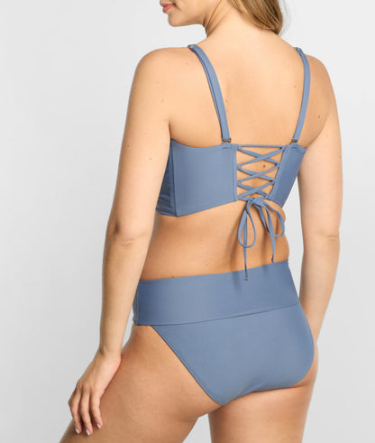 High-Waist Fold-Over Bikini Bottom