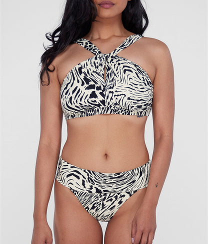 High-Waist Fold-Over Bikini Bottom