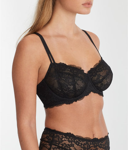 Lace Unlined Side Support Bra