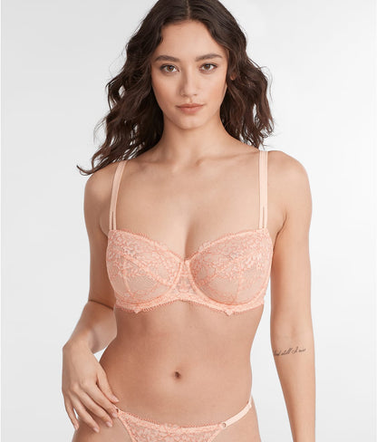 Lace Unlined Side Support Bra