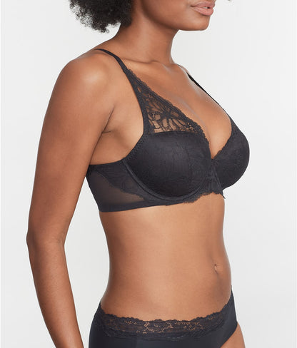 Lightly Lined Lace Plunge Bra