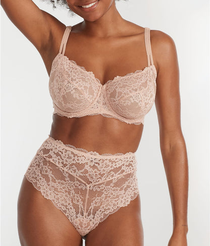 Lace Unlined Side Support Bra